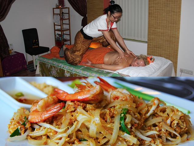 La différence entre un massage thai et un pad thai
